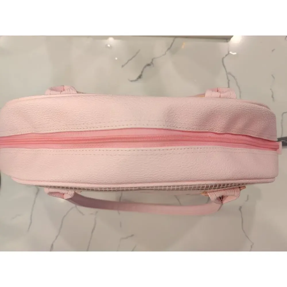 Sanrio Hello Kitty Pink Mesh Travel Bag Gingham Ita Tote Handbag Kawaii Y2K